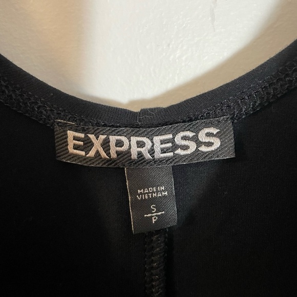 Express Aztec Sequin Sleeveless Fit & Flare A-Line Skater Dress Black Size Small - Picture 3 of 9